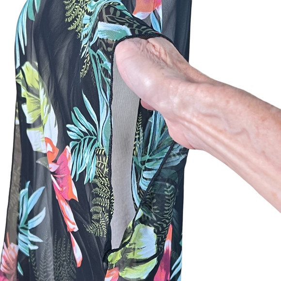 Before You Tropical Print Lightweight Sheer Kimono Size S/CH - Picture 3 of 8